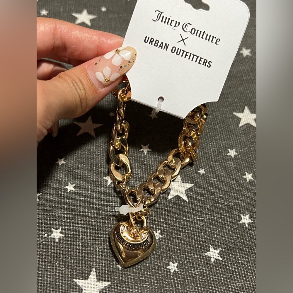 Gold juicy couture charm bracelet